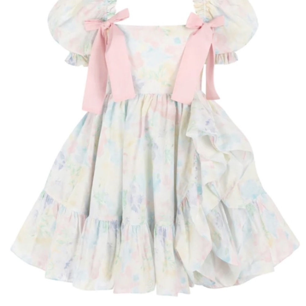 Selkie Sweetcorn Buttercream dress - Picture 2 of 7